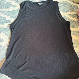 Athleta Black Linen Tank